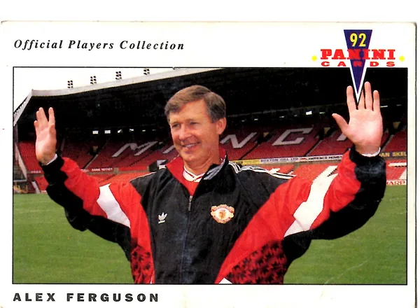 Alex Ferguson card #130 - Panini Official Players Collection 1992