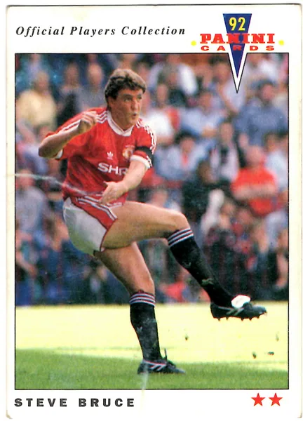 Steve Bruce card #136 - Panini Official Players Collection 1992