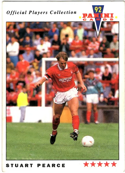 Stuart Pearce card #158 - Panini Official Players Collection 1992