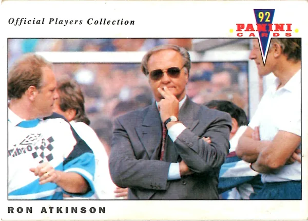 Ron Atkinson card #16 - Panini Official Players Collection 1992