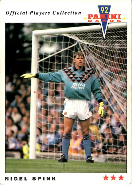 Nigel Spink card #17 - Panini Official Players Collection 1992