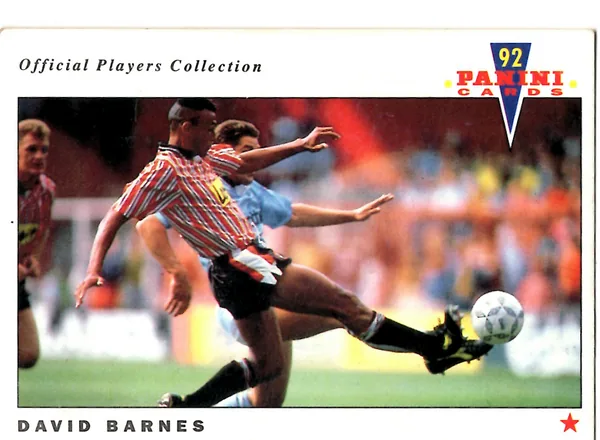 David Barnes card #204 - Panini Official Players Collection 1992