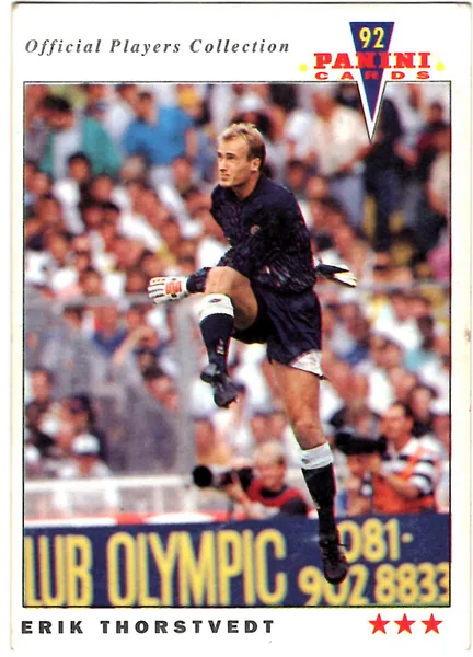 Erik Thorstvedt card #238 - Panini Official Players Collection 1992