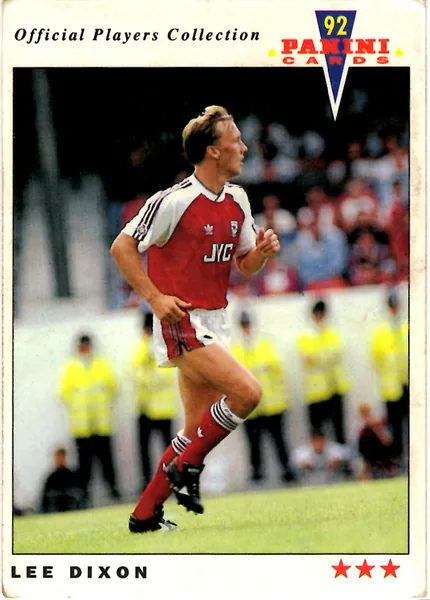 Lee Dixon card #3 - Panini Official Players Collection 1992