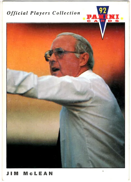 Jim McLean card #313 - Panini Official Players Collection 1992