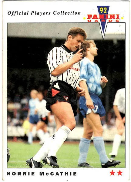 Norrie McCathie card #328 - Panini Official Players Collection 1992