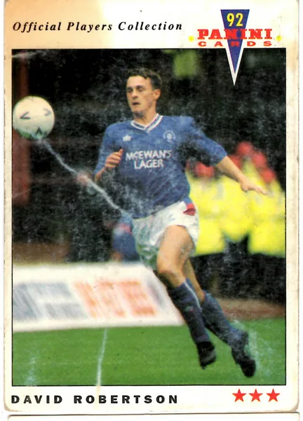 David Robertson card #390 - Panini Official Players Collection 1992