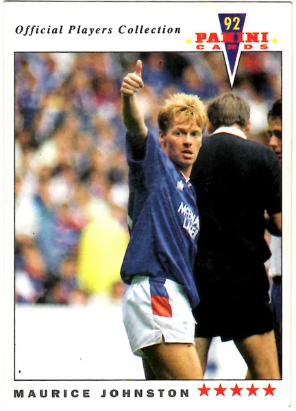 Maurice Johnston card #396 - Panini Official Players Collection 1992