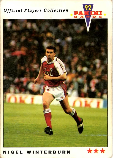 Nigel Winterburn card #4 - Panini Official Players Collection 1992