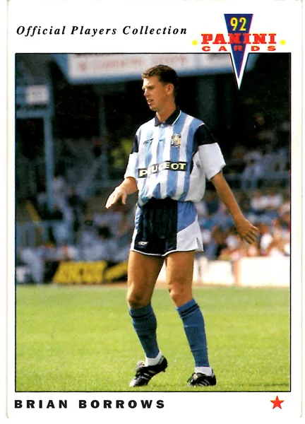 Brian Borrows card #43 - Panini Official Players Collection 1992