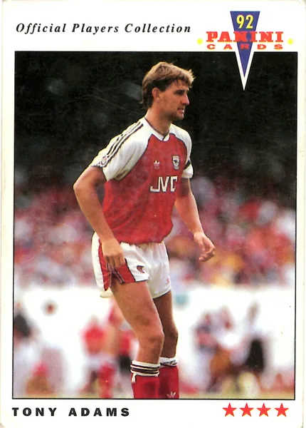 Tony Adams card #5 - Panini Official Players Collection 1992