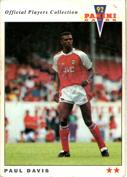 Paul Davis card #9 - Panini Official Players Collection 1992
