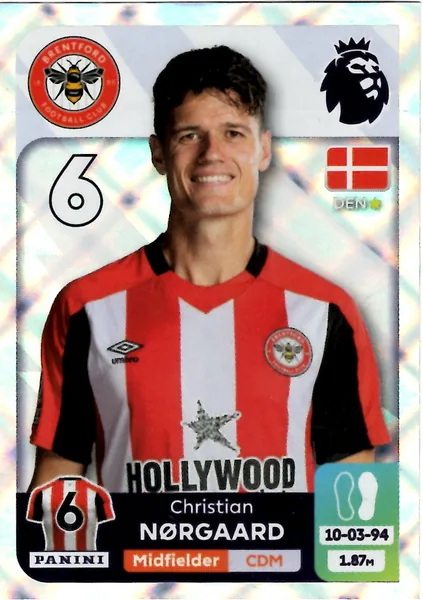 Christian Norgaard sticker #120 - Panini Premier League 2024 Stickers