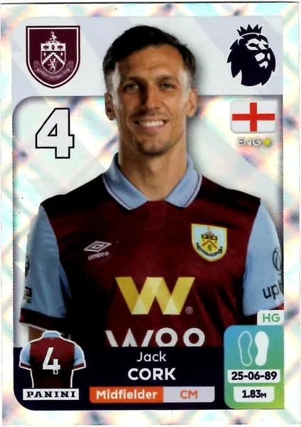 Jack Cork sticker #178 - Panini Premier League 2024 Stickers