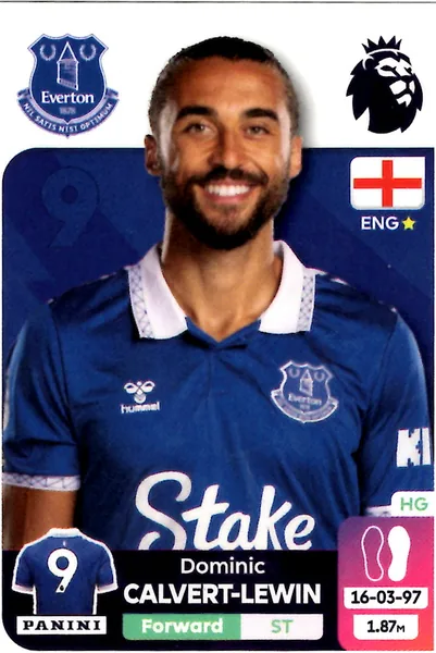 Dominic Calvert-Lewin sticker #272 - Panini Premier League 2024 Stickers