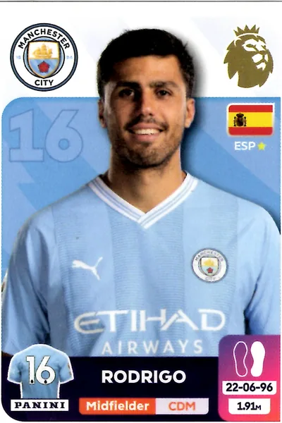 Rodrigo sticker #420 - Panini Premier League 2024 Stickers