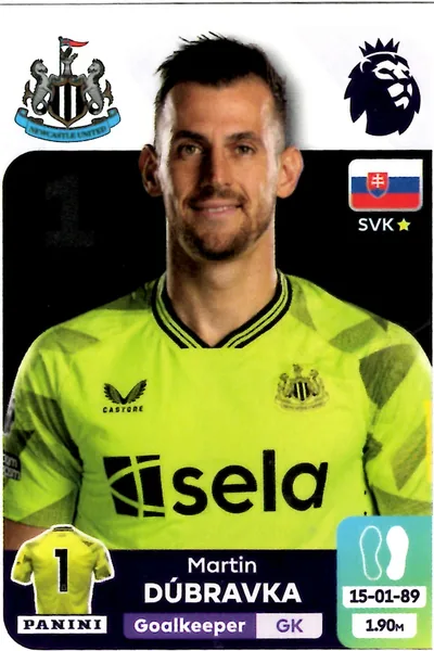 Martin Dubravka sticker #464 - Panini Premier League 2024 Stickers