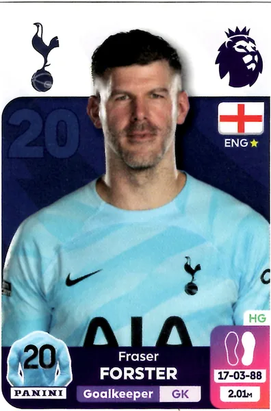 Fraser Forster sticker #552 - Panini Premier League 2024 Stickers