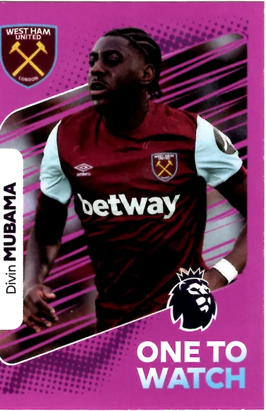 Divin Mubama sticker #605 - Panini Premier League 2024 Stickers