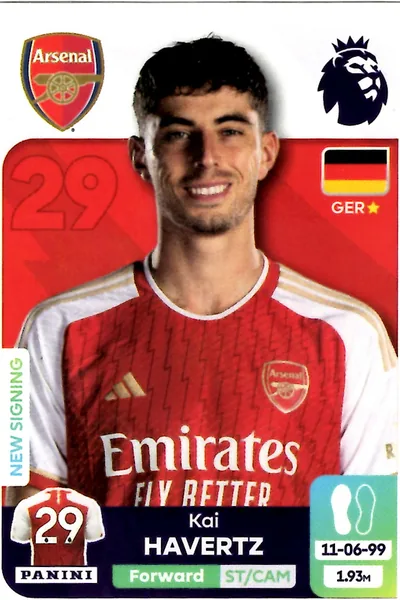 Kai Havertz sticker #73 - Panini Premier League 2024 Stickers