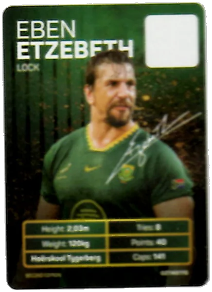 Eben Etzebeth card #ETZEBETH - Pick n Pay Springbok Collectaboks 2026