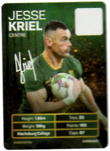 Jesse Kriel card #KRIEL - Pick n Pay Springbok Collectaboks 2026