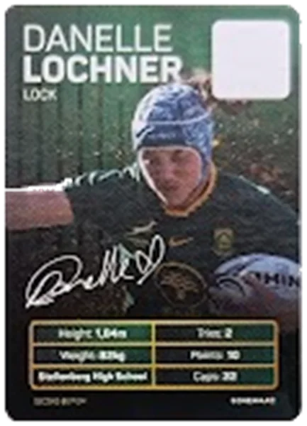 Danelle Lochner card #LOCHNER - Pick n Pay Springbok Collectaboks 2026