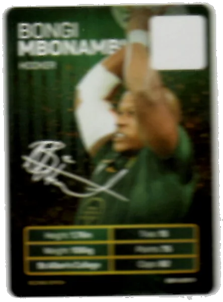 Bongi Mbonambi card #MBONAMBI - Pick n Pay Springbok Collectaboks 2026