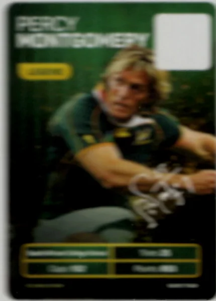 Percy Montgomery card #MONTGOMERY - Pick n Pay Springbok Collectaboks 2026