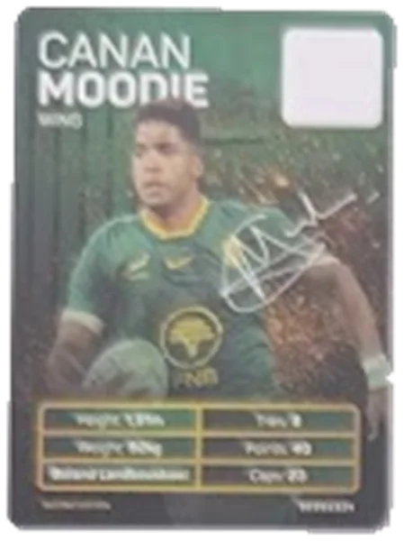 Canan Moodie card #MOODIE - Pick n Pay Springbok Collectaboks 2026