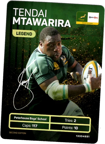 Tendai Mtawarira card #MTAWARIRA - Pick n Pay Springbok Collectaboks 2026