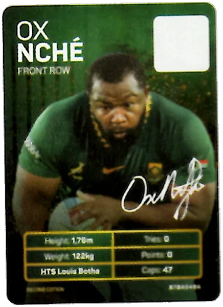 Ox Nche card #NCHE - Pick n Pay Springbok Collectaboks 2026