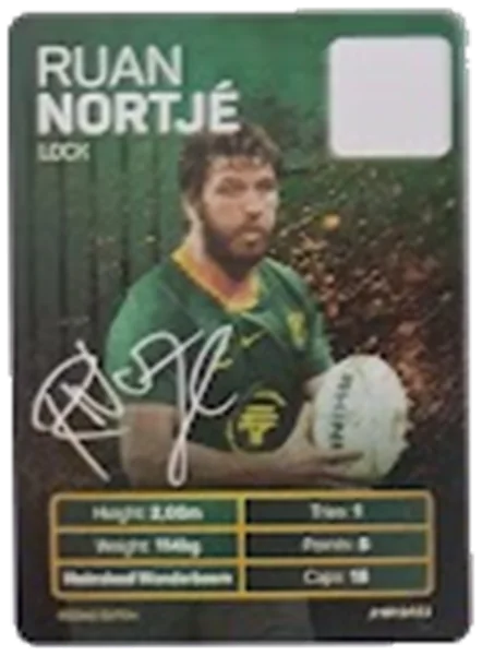 Ruan Nortje card #NORTJE - Pick n Pay Springbok Collectaboks 2026
