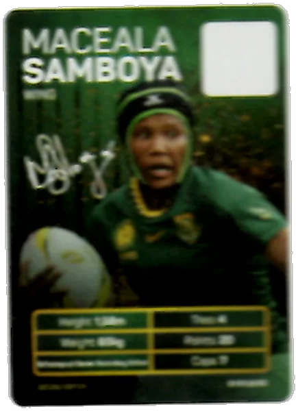 Maceala Samboya card #SAMBOYA - Pick n Pay Springbok Collectaboks 2026