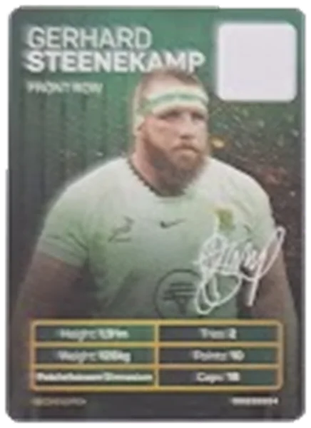 Gerhard Steenkamp card #STEENKAMP - Pick n Pay Springbok Collectaboks 2026