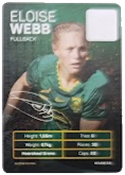 Eloise Webb card #WEBB - Pick n Pay Springbok Collectaboks 2026