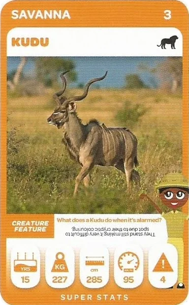 Kudu card #3 - Pick n Pay South African Super Animals