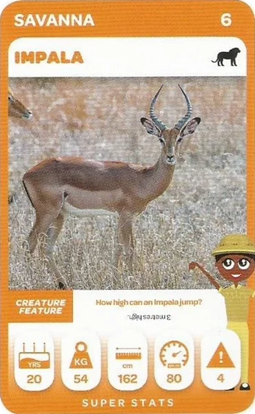 Impala card #6 - Pick n Pay South African Super Animals