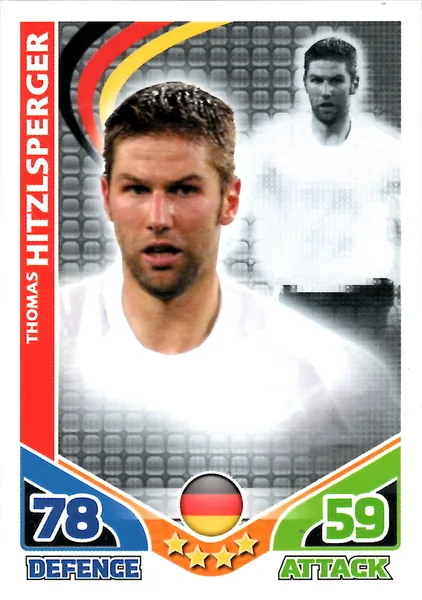 Thomas Hitzlsperger card #100 - Topps Match Attax England 2010