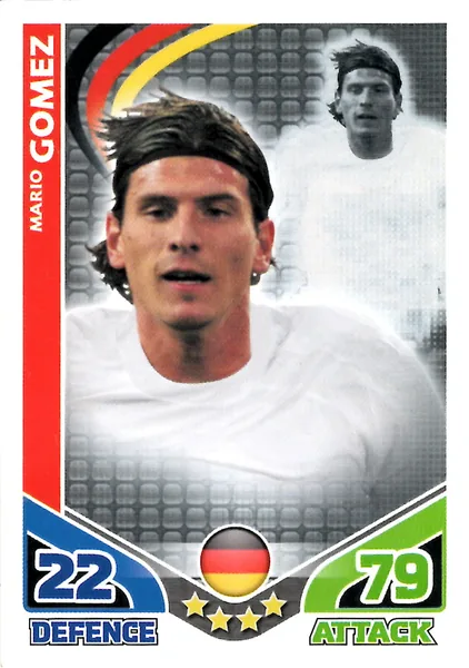 Mario Gomez card #102 - Topps Match Attax England 2010