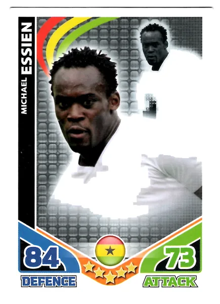 Michael Essien card #106 - Topps Match Attax England 2010