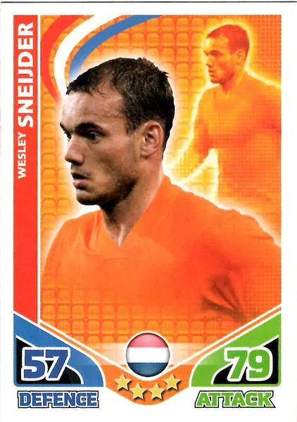 Wesley Sneijder card #124 - Topps Match Attax England 2010