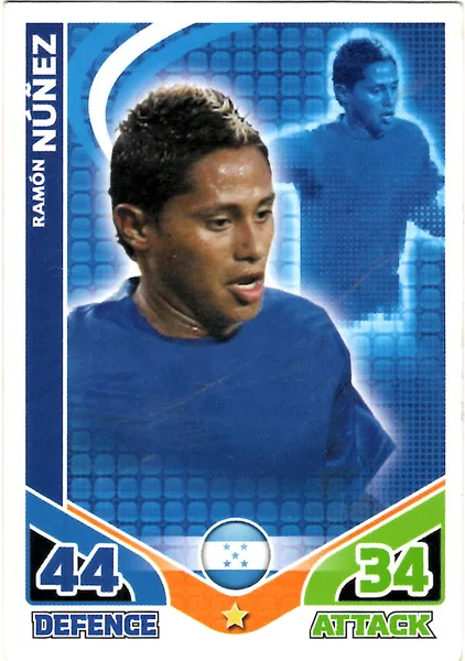 Ramon Nunez card #128 - Topps Match Attax England 2010