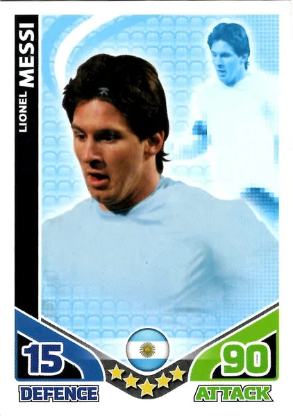 Lionel Messi card #13 - Topps Match Attax England 2010