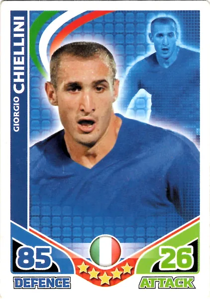 Giorgio Chiellini card #135 - Topps Match Attax England 2010