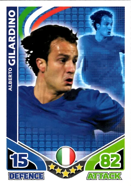 Alberto Gilardino card #140 - Topps Match Attax England 2010