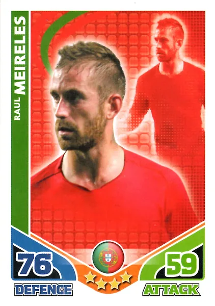 Raul Meireles card #193 - Topps Match Attax England 2010
