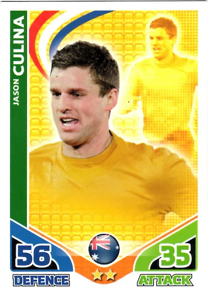 Jason Culina card #20 - Topps Match Attax England 2010