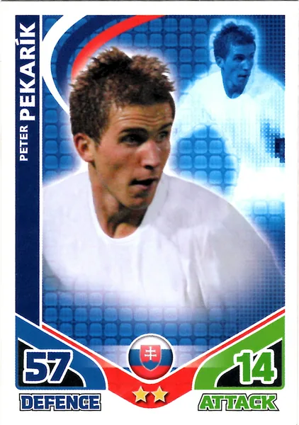 Peter Pekarik card #203 - Topps Match Attax England 2010