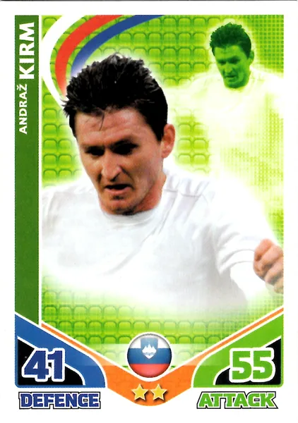 Andraz Kirm card #208 - Topps Match Attax England 2010